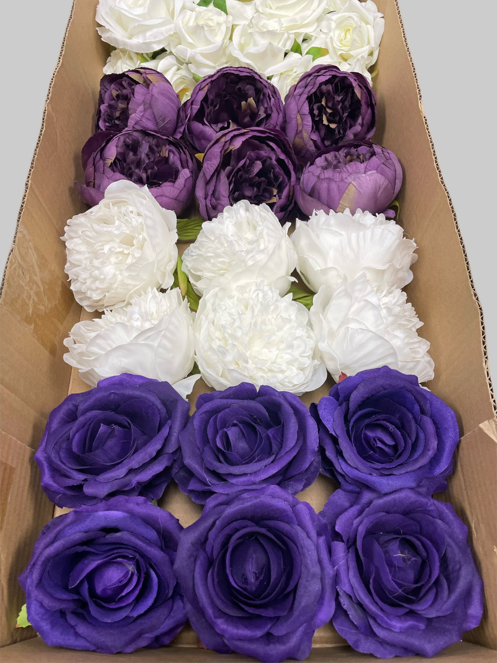 60/70 PCS Artificial Flower Heads (ZS7), Mixed Colors for Wedding & DIY Decor
