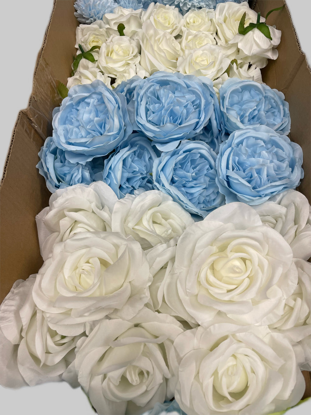 60/70 PCS Artificial Flower Heads (LS6CE), Mixed Colors for Wedding & DIY Decor