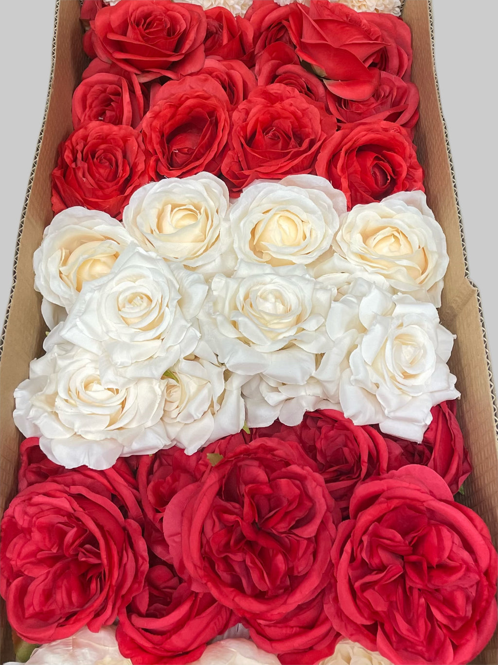 60/70 PCS Artificial Flower Heads (RM1AH), Mixed Colors for Wedding & DIY Decor