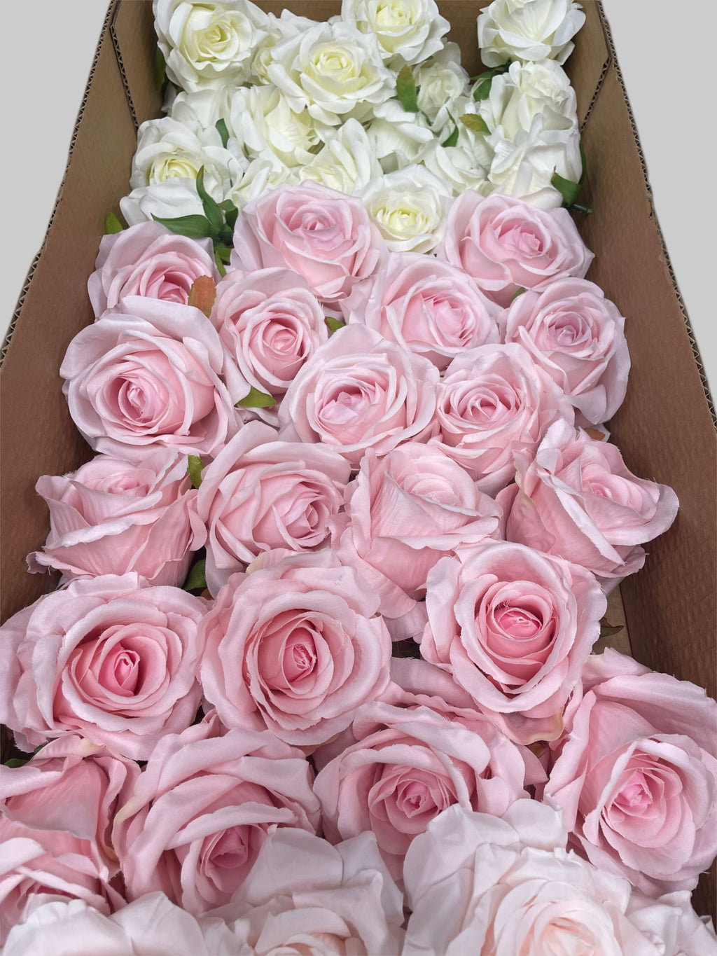 60/70 PCS Artificial Flower Heads(CS3) – Mixed Colors for Wedding & DIY Decor