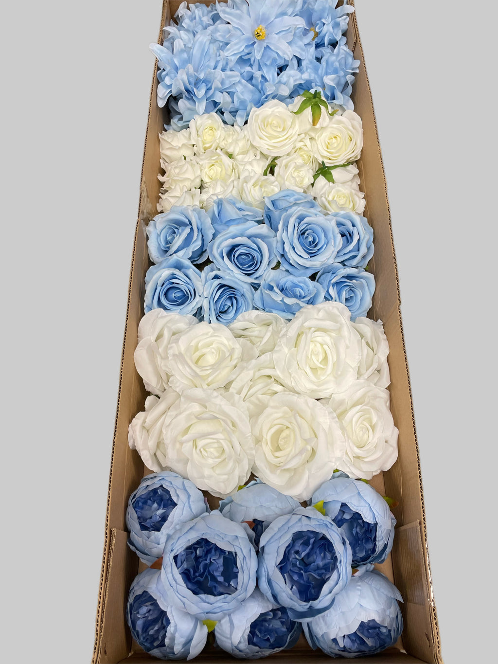 60/70 PCS Artificial Flower Heads (LS5), Mixed Colors for Wedding & DIY Decor