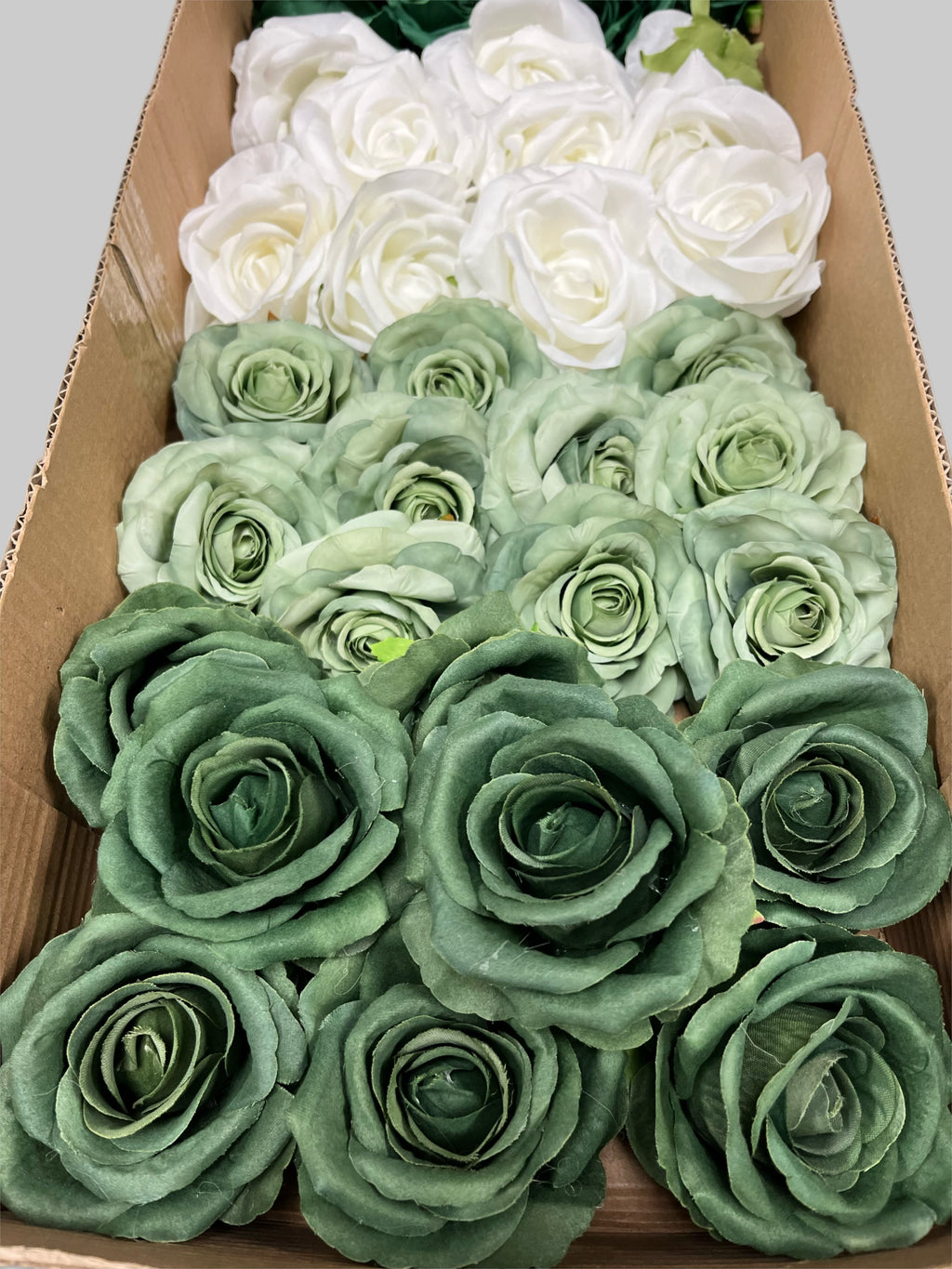 60/70 PCS Artificial Flower Heads (LU3), Mixed Colors for Wedding & DIY Decor