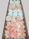60/70 PCS Artificial Flower Heads (HS10), Mixed Colors for Wedding & DIY Decor