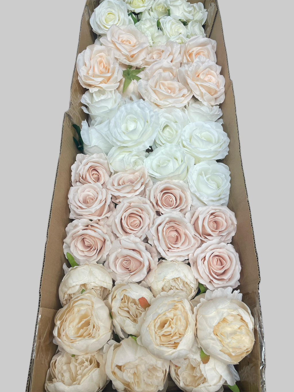 60/70 PCS Artificial Flower Heads(MS1) – Mixed Colors for Wedding & DIY Decor
