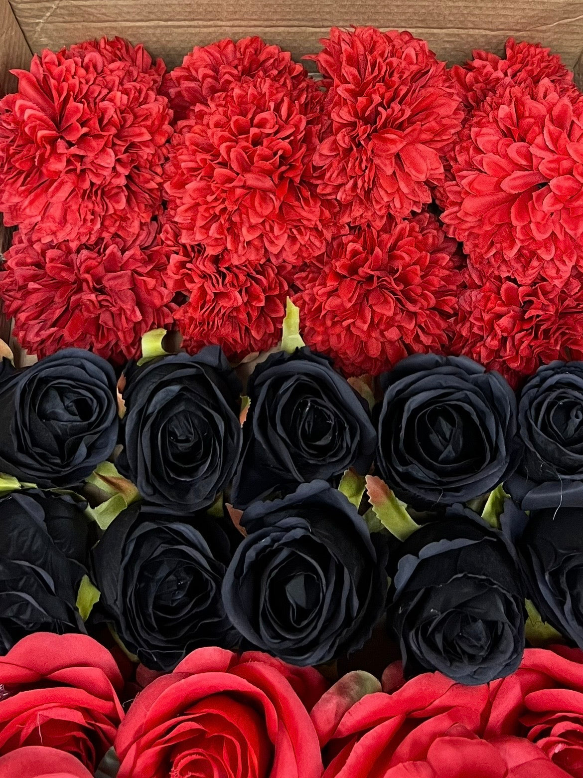 50/60 PCS Artificial Flower Heads (RH1CE), Mixed Colors for Wedding & DIY Decor