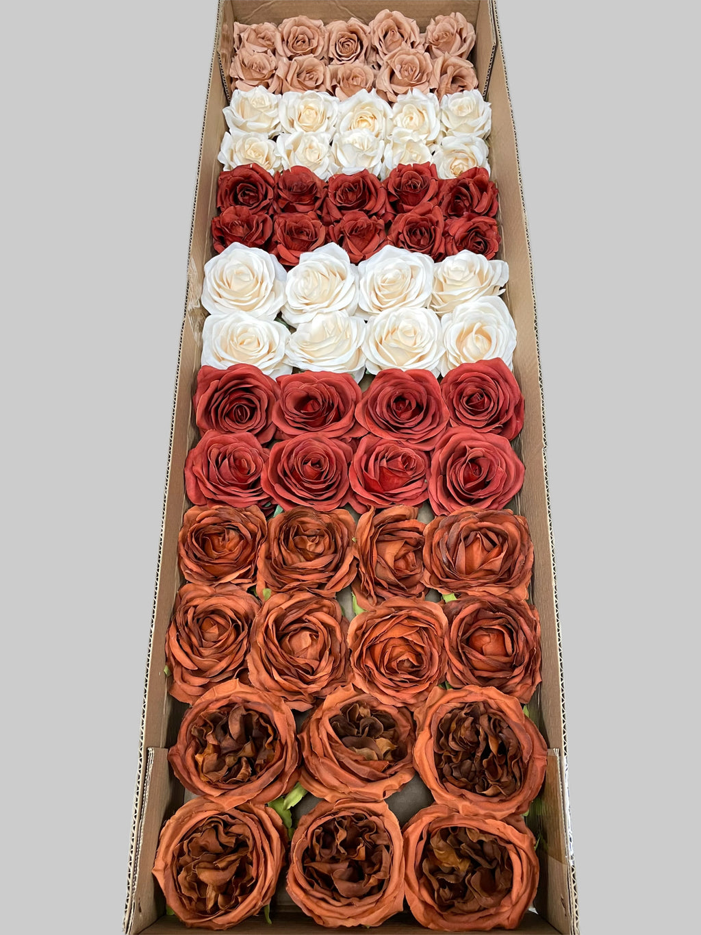50/60 PCS Artificial Flower Heads (FS5), Mixed Colors for Wedding & DIY Decor
