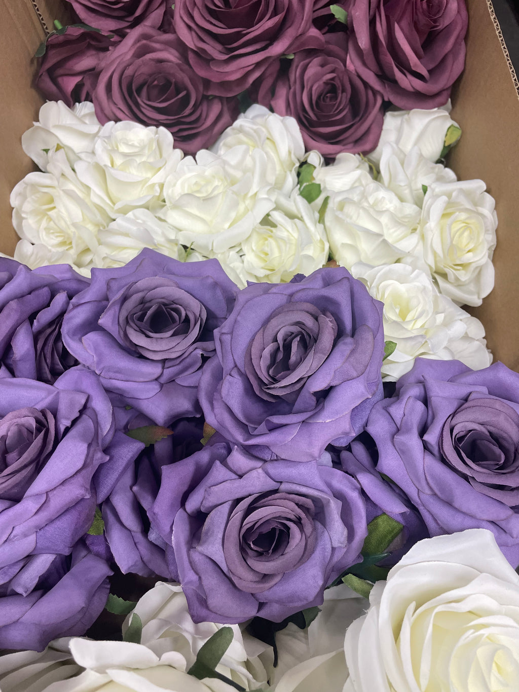 60/70 PCS Artificial Flower Heads (ZS2), Mixed Colors for Wedding & DIY Decor