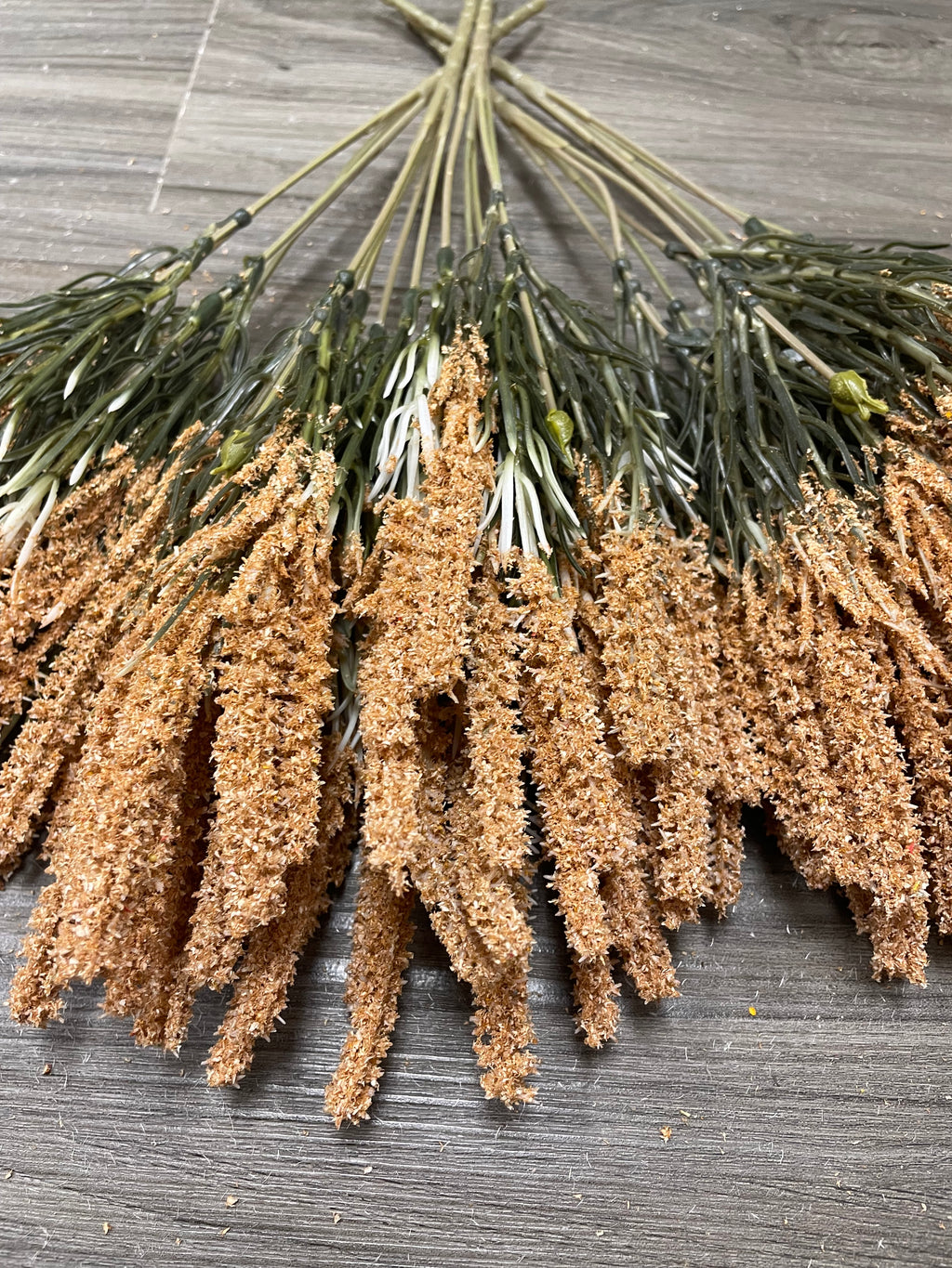 3Bunches/5Bunches Artificial Foxtail Grass Stems, Beige/Tan Dried Look Filler for Wedding, Bouquet & DIY Decor (AF2)