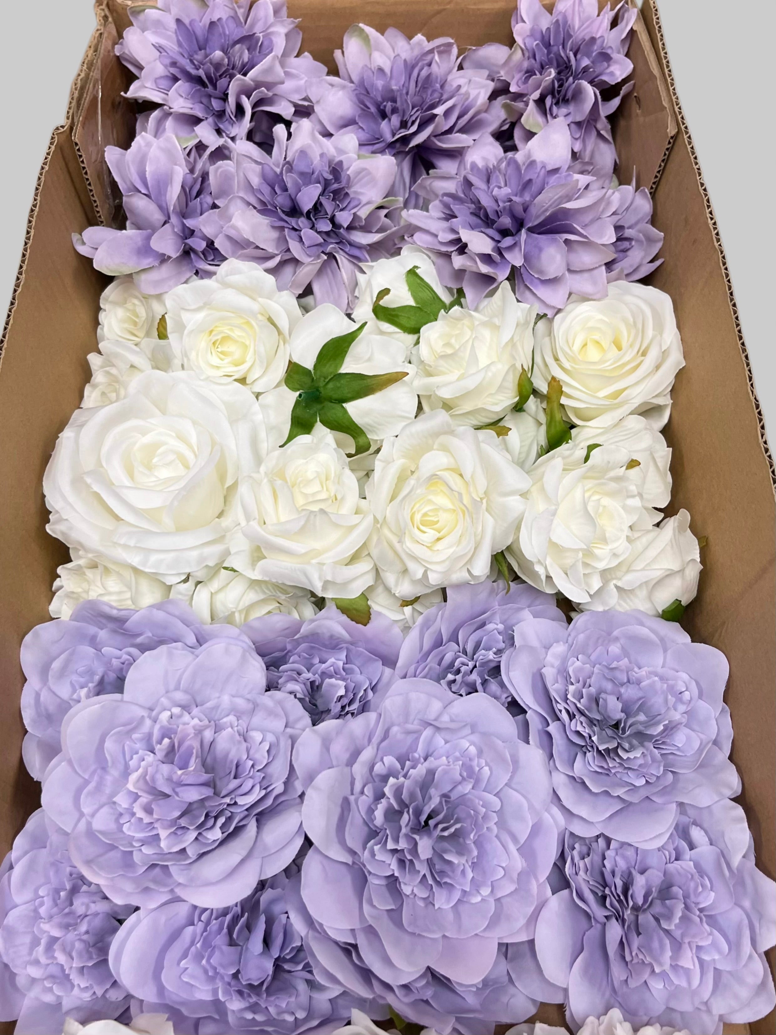 60/70 PCS Artificial Flower Heads (ZS6CE), Mixed Colors for Wedding & DIY Decor