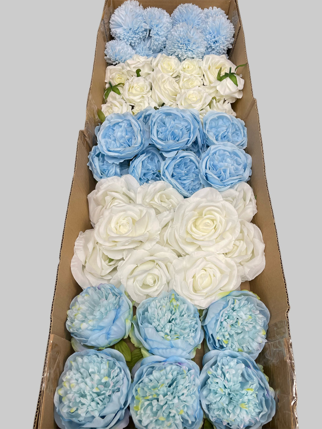 60/70 PCS Artificial Flower Heads (LS6CE), Mixed Colors for Wedding & DIY Decor