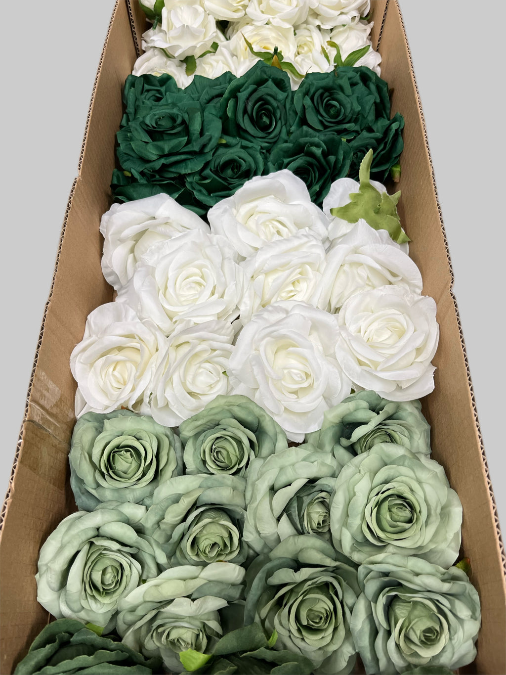 60/70 PCS Artificial Flower Heads (LU3), Mixed Colors for Wedding & DIY Decor