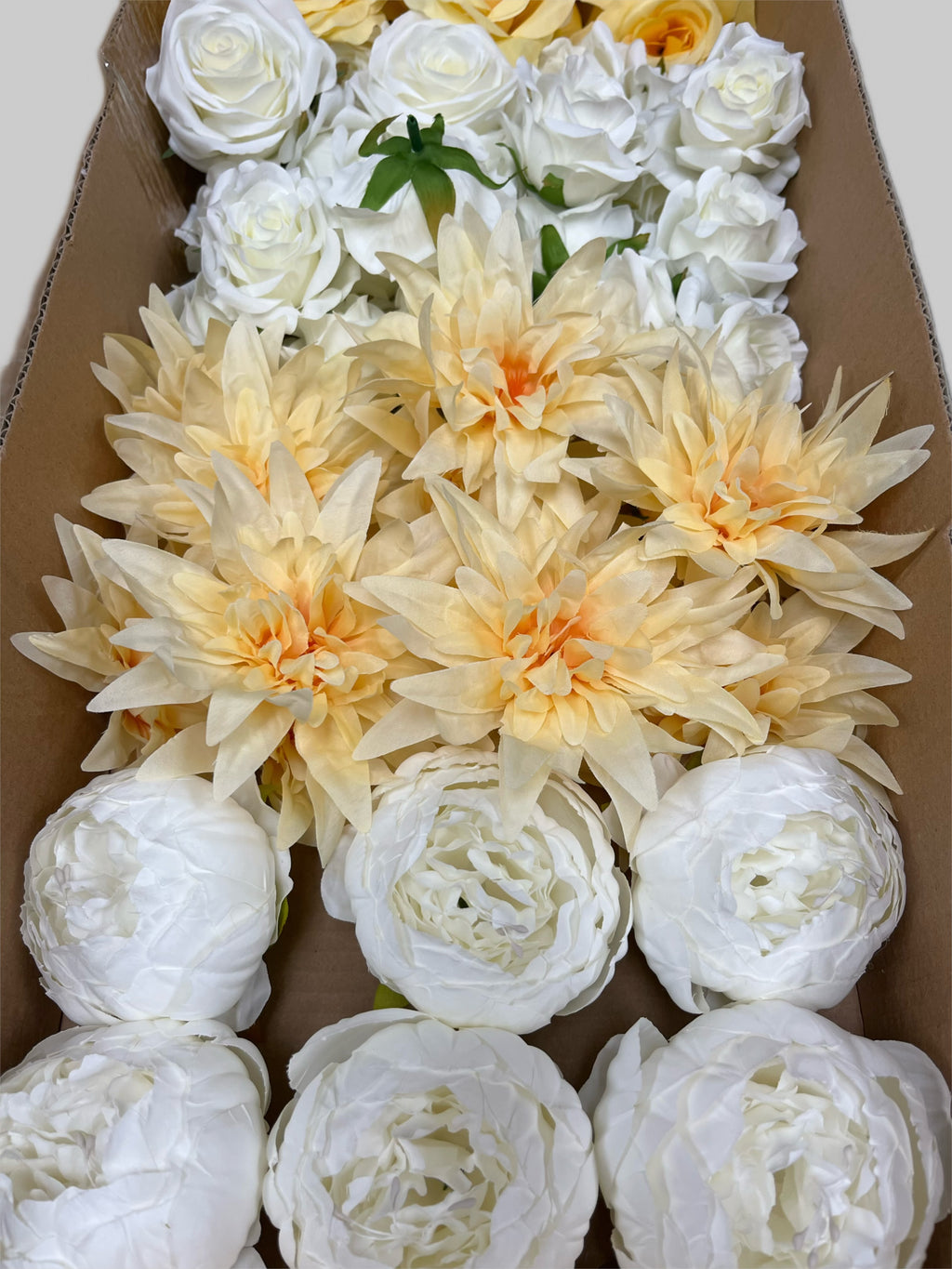 60/70 PCS Artificial Flower Heads (YS3), Mixed Colors for Wedding & DIY Decor