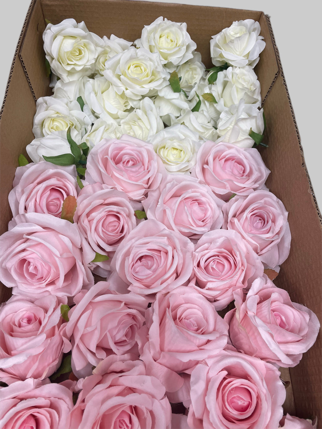 60/70 PCS Artificial Flower Heads(CS3) – Mixed Colors for Wedding & DIY Decor