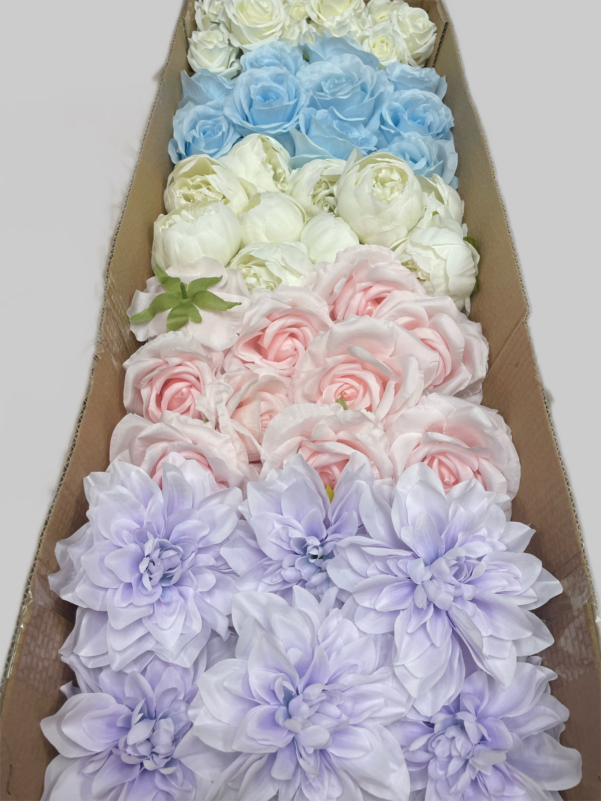 50/60 PCS Artificial Flower Heads(IS3), Mixed Colors for Wedding & DIY Decor