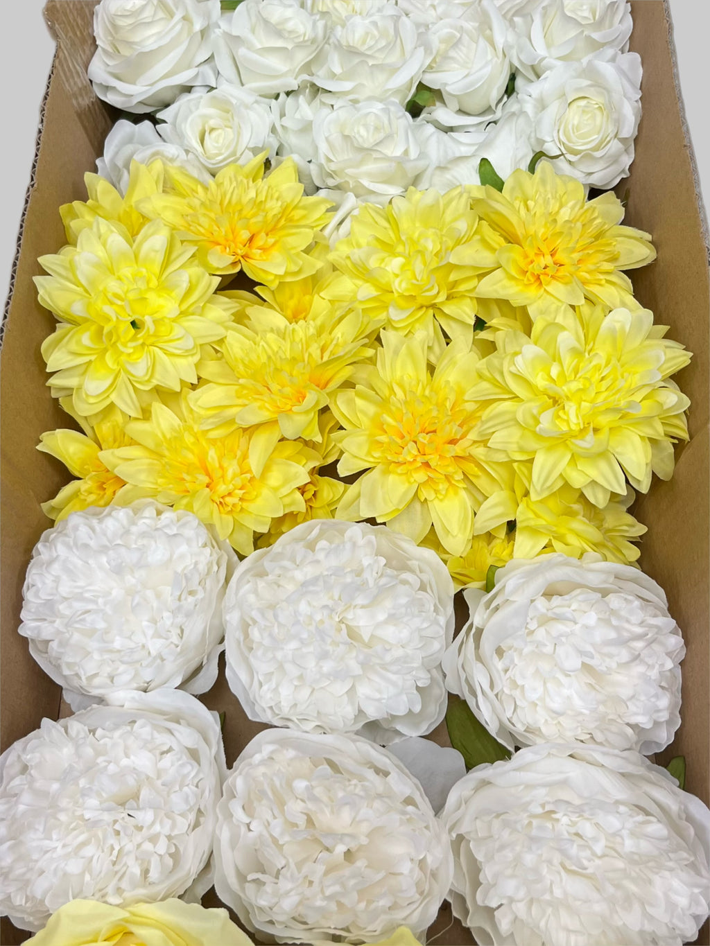 60/70 PCS Artificial Flower Heads (YS5), Mixed Colors for Wedding & DIY Decor