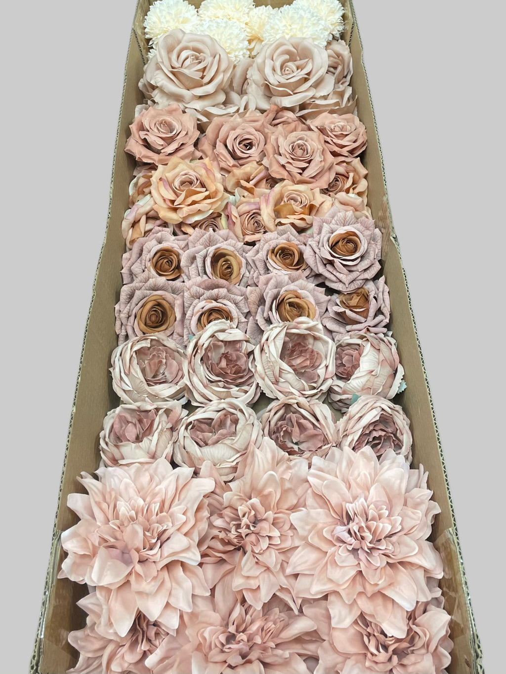 50/60 PCS Artificial Flower Heads (OS3), Mixed Colors for Wedding & DIY Decor