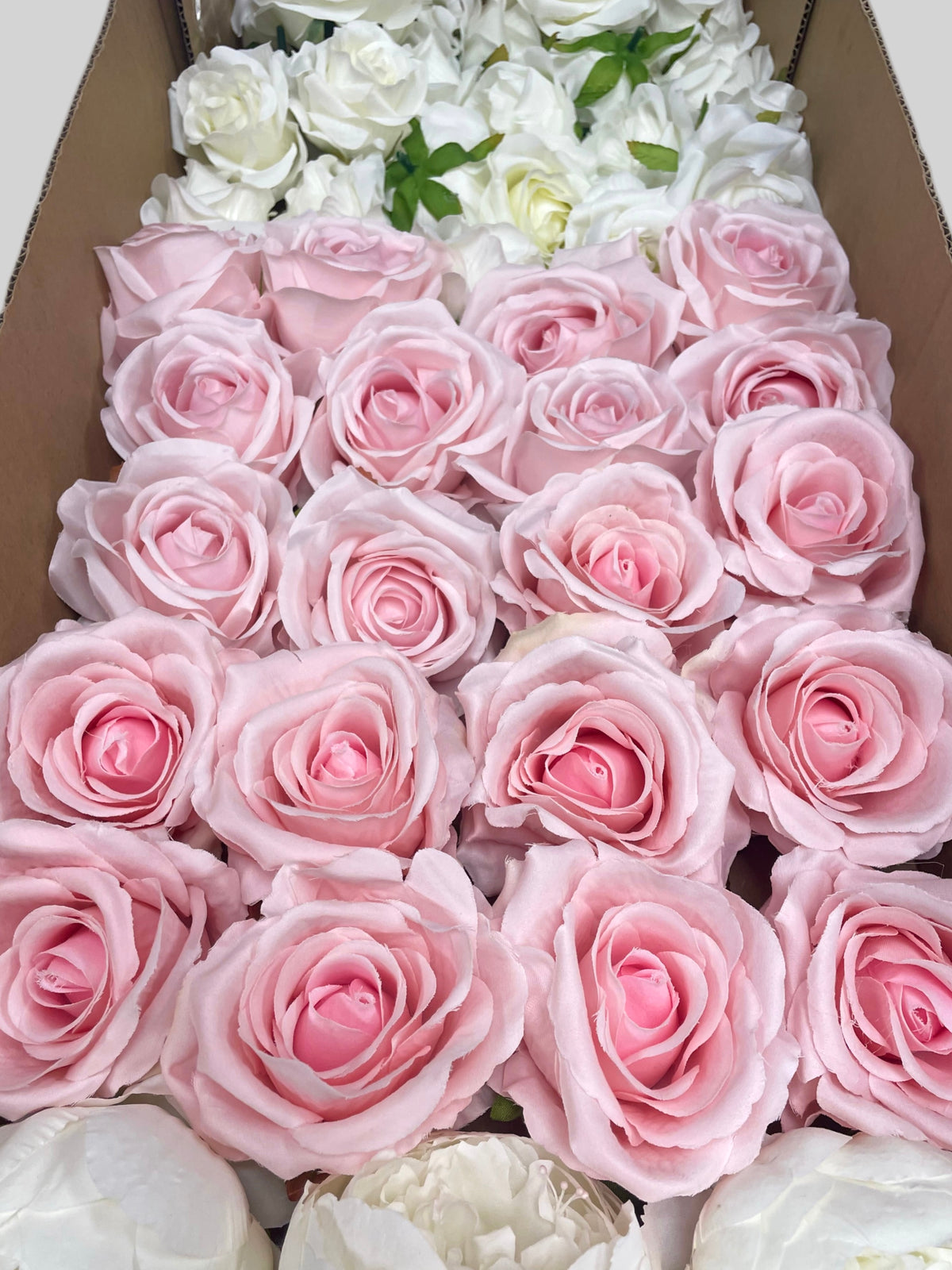 50/60 PCS Artificial Flower Heads(CS3B1), Mixed Colors for Wedding & DIY Decor
