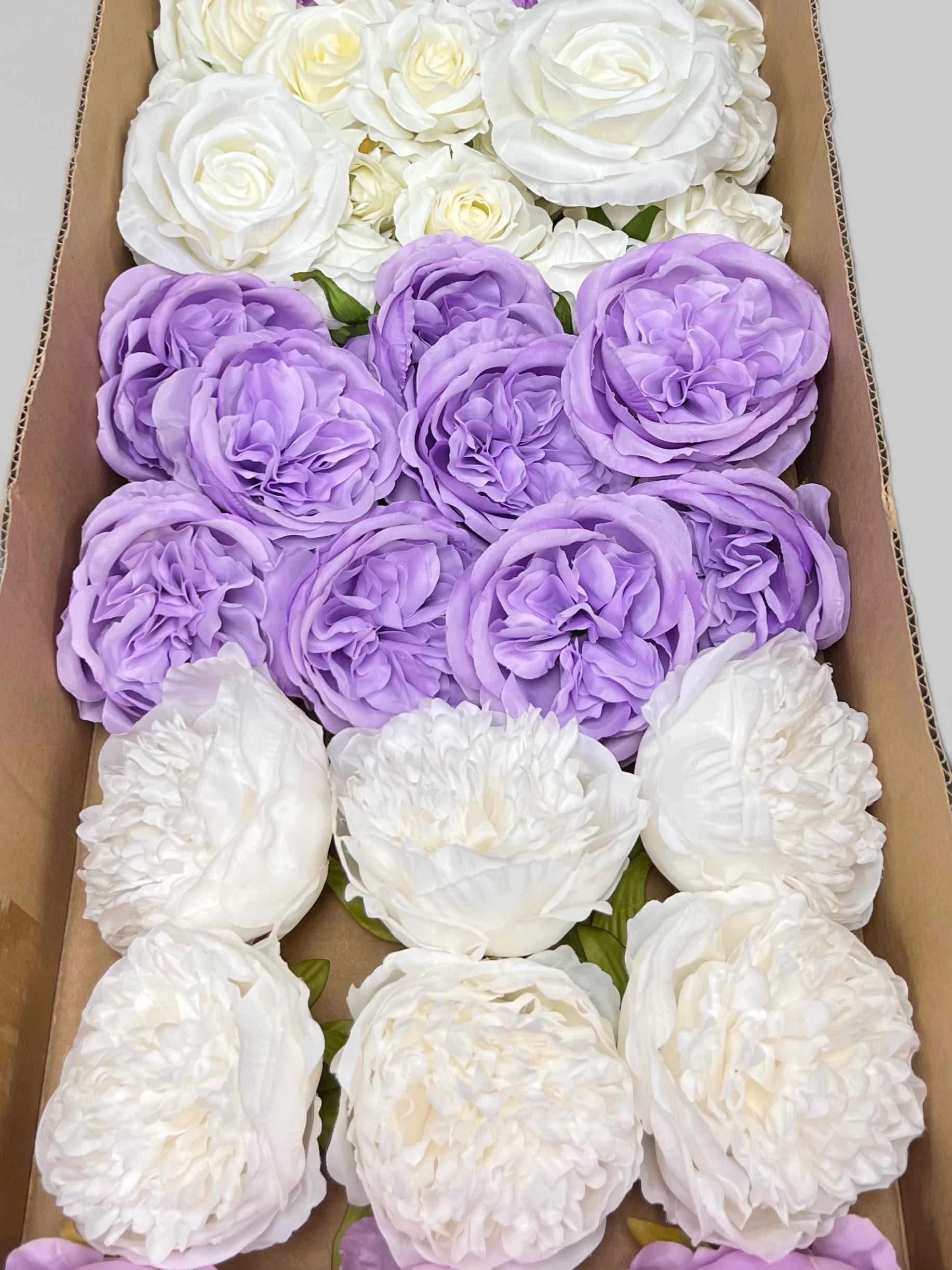 60/70 PCS Artificial Flower Heads (ZS4), Mixed Colors for Wedding & DIY Decor
