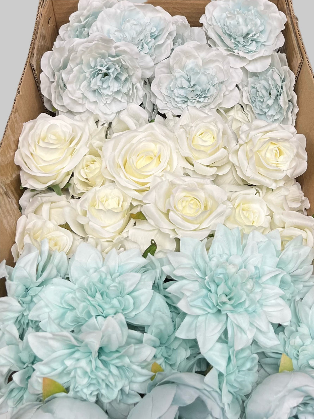 60/70 PCS Artificial Flower Heads (LS9), Mixed Color for DIY Wedding Bouquets, Centerpieces & Event Decor