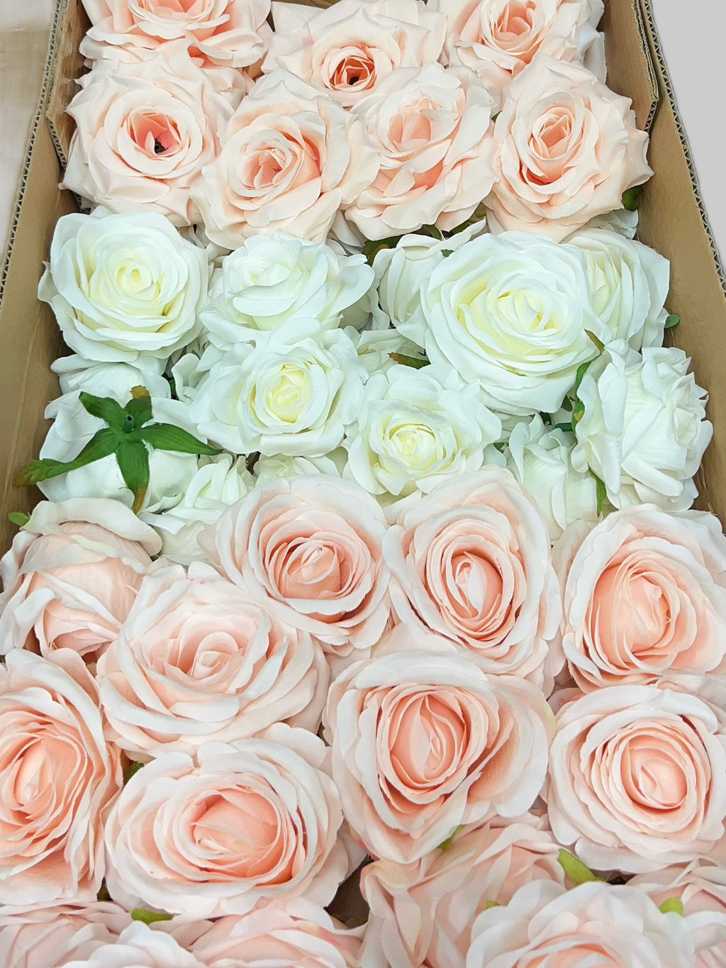 60/70 PCS Artificial Flower Heads (HS9), Mixed Colors for Wedding & DIY Decor