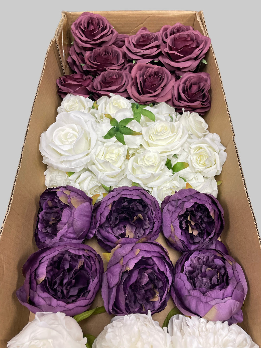 60/70 PCS Artificial Flower Heads (ZS7), Mixed Colors for Wedding & DIY Decor