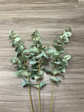 3Bunches/5Bunches Eucalyptus Greenery Stems, Artificial Silver Dollar Leaves, Realistic Filler for Wedding & Home Decor (AG13)