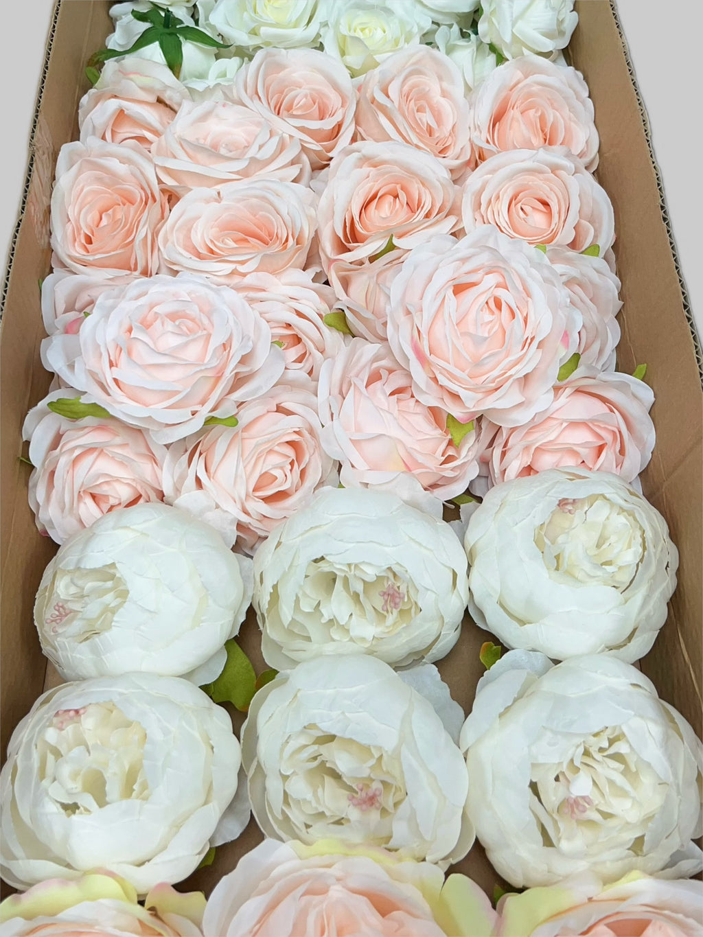 60/70 PCS Artificial Flower Heads (HS9), Mixed Colors for Wedding & DIY Decor