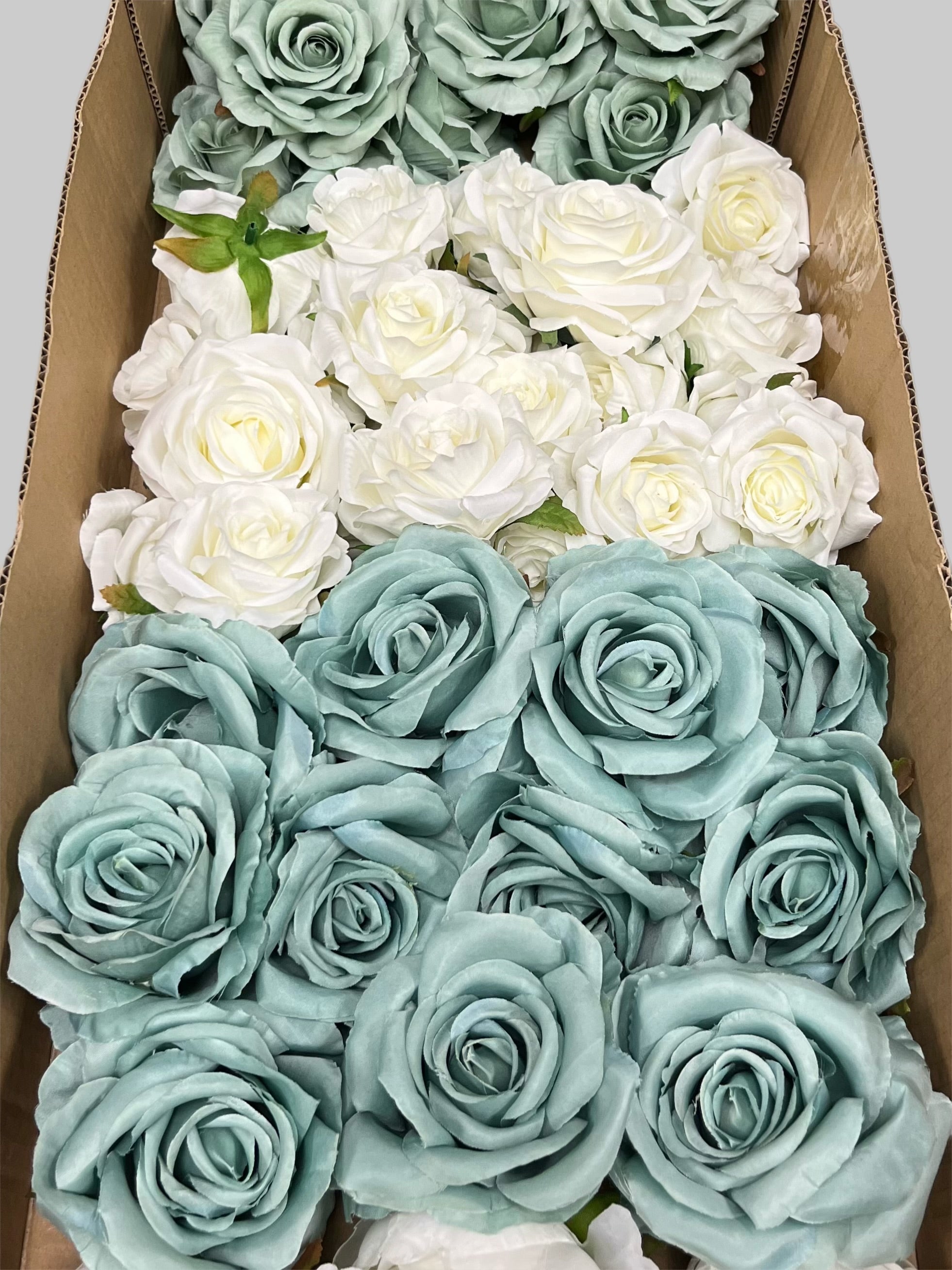 60/70 PCS Artificial Flower Heads (LS10), Mixed Color for DIY Wedding Bouquets, Centerpieces & Event Decor