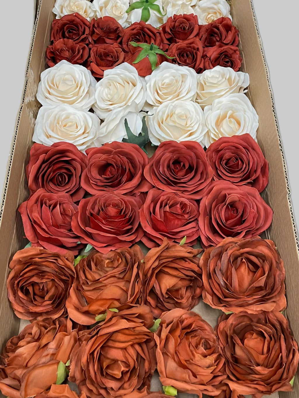 50/60 PCS Artificial Flower Heads (FS5), Mixed Colors for Wedding & DIY Decor