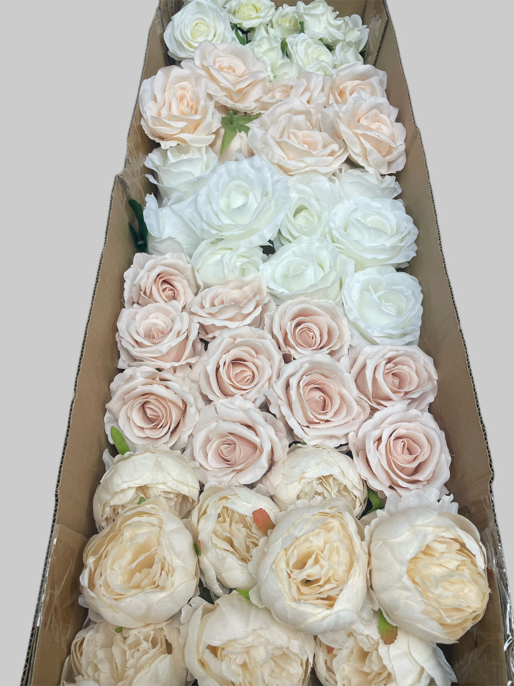60/70 PCS Artificial Flower Heads(MS1) – Mixed Colors for Wedding & DIY Decor