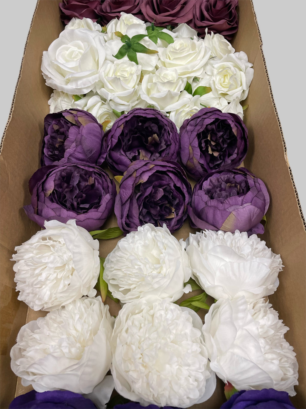 60/70 PCS Artificial Flower Heads (ZS7), Mixed Colors for Wedding & DIY Decor