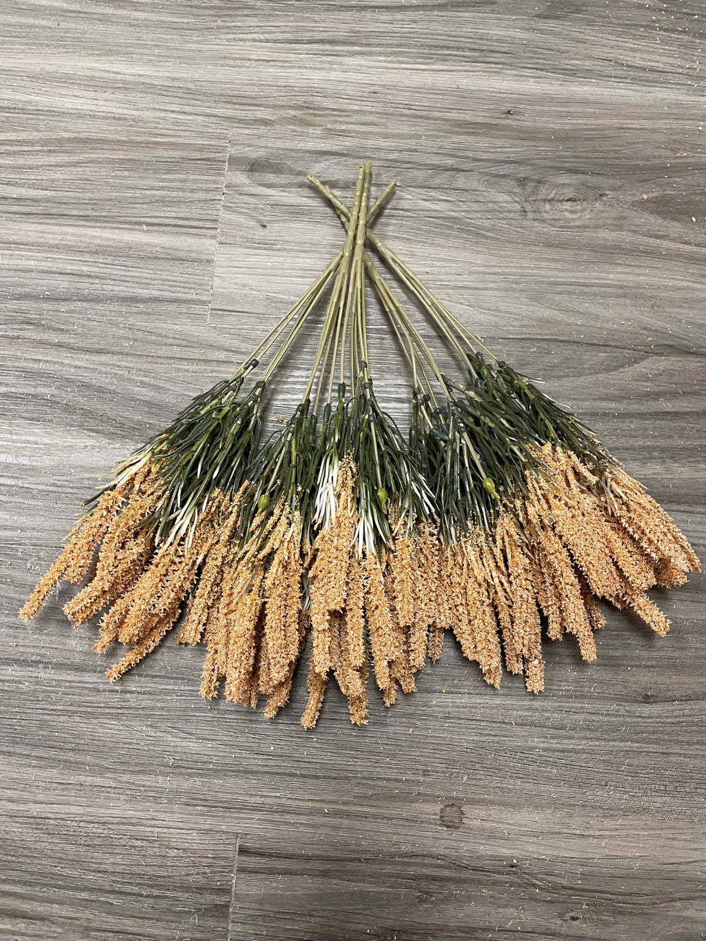 3Bunches/5Bunches Artificial Foxtail Grass Stems, Beige/Tan Dried Look Filler for Wedding, Bouquet & DIY Decor (AF2)