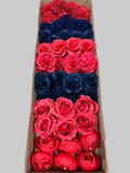 60/70 PCS Artificial Flower Heads (RN1), Mixed Colors for Wedding & DIY Decor