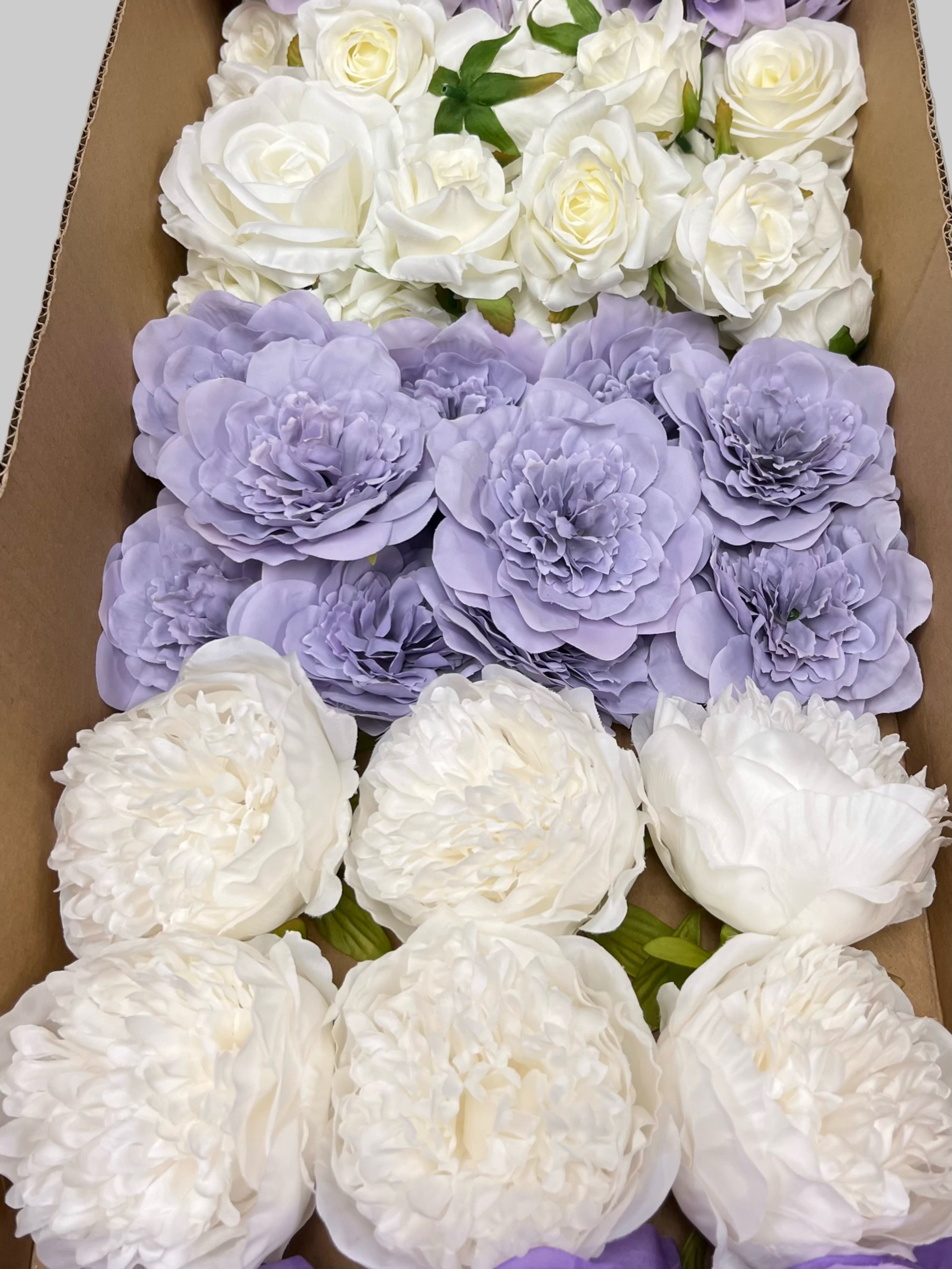 60/70 PCS Artificial Flower Heads (ZS6CE), Mixed Colors for Wedding & DIY Decor