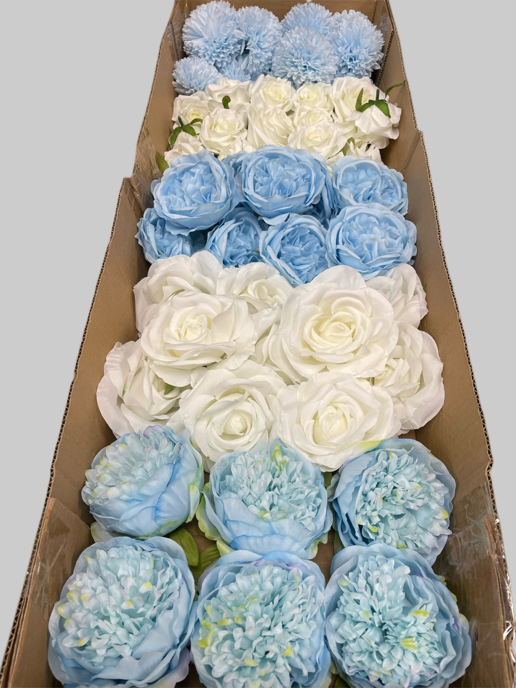60/70 PCS Artificial Flower Heads (LS6CE), Mixed Colors for Wedding & DIY Decor