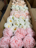 60/70 PCS Artificial Flower Heads(CS1) – Mixed Colors for Wedding & DIY Decor