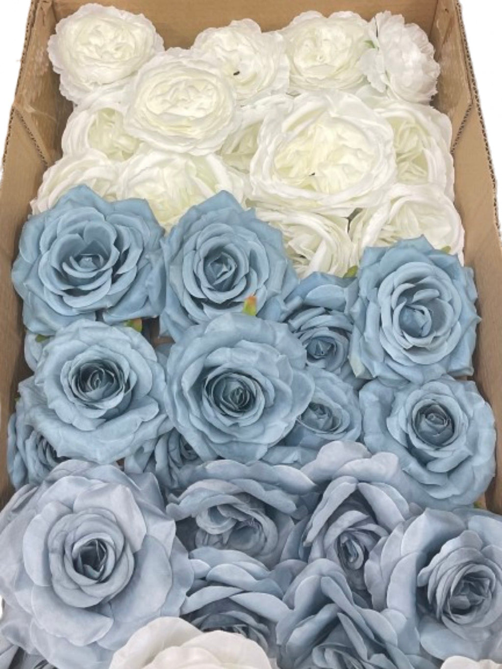 50/60 PCS Artificial Flower Heads (DS1AC), Mixed Colors for Wedding & DIY Decor