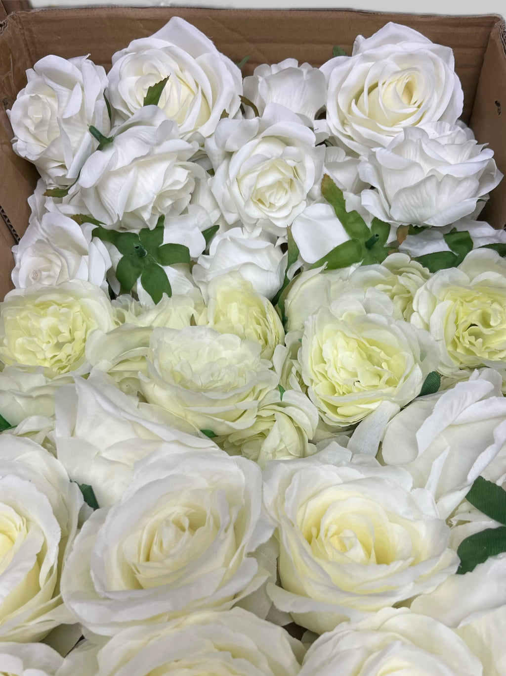 60/70 PCS Artificial Flower Heads (LU1), Mixed Colors for Wedding & DIY Decor