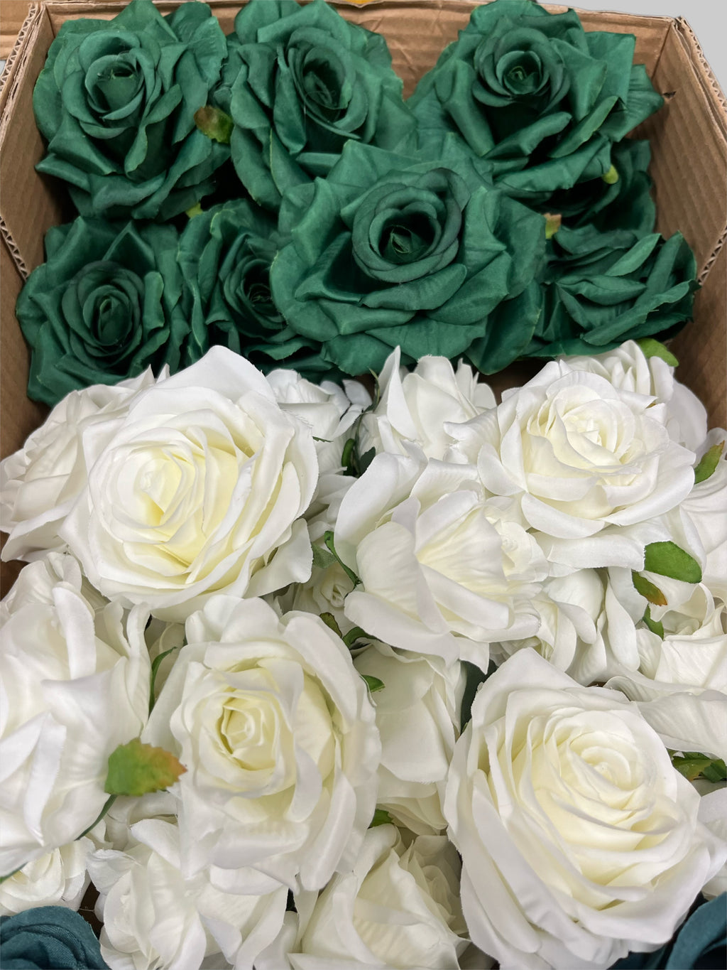 60/70 PCS Artificial Flower Heads (LU4), Mixed Colors for Wedding & DIY Decor