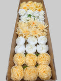 60/70 PCS Artificial Flower Heads (YS3), Mixed Colors for Wedding & DIY Decor