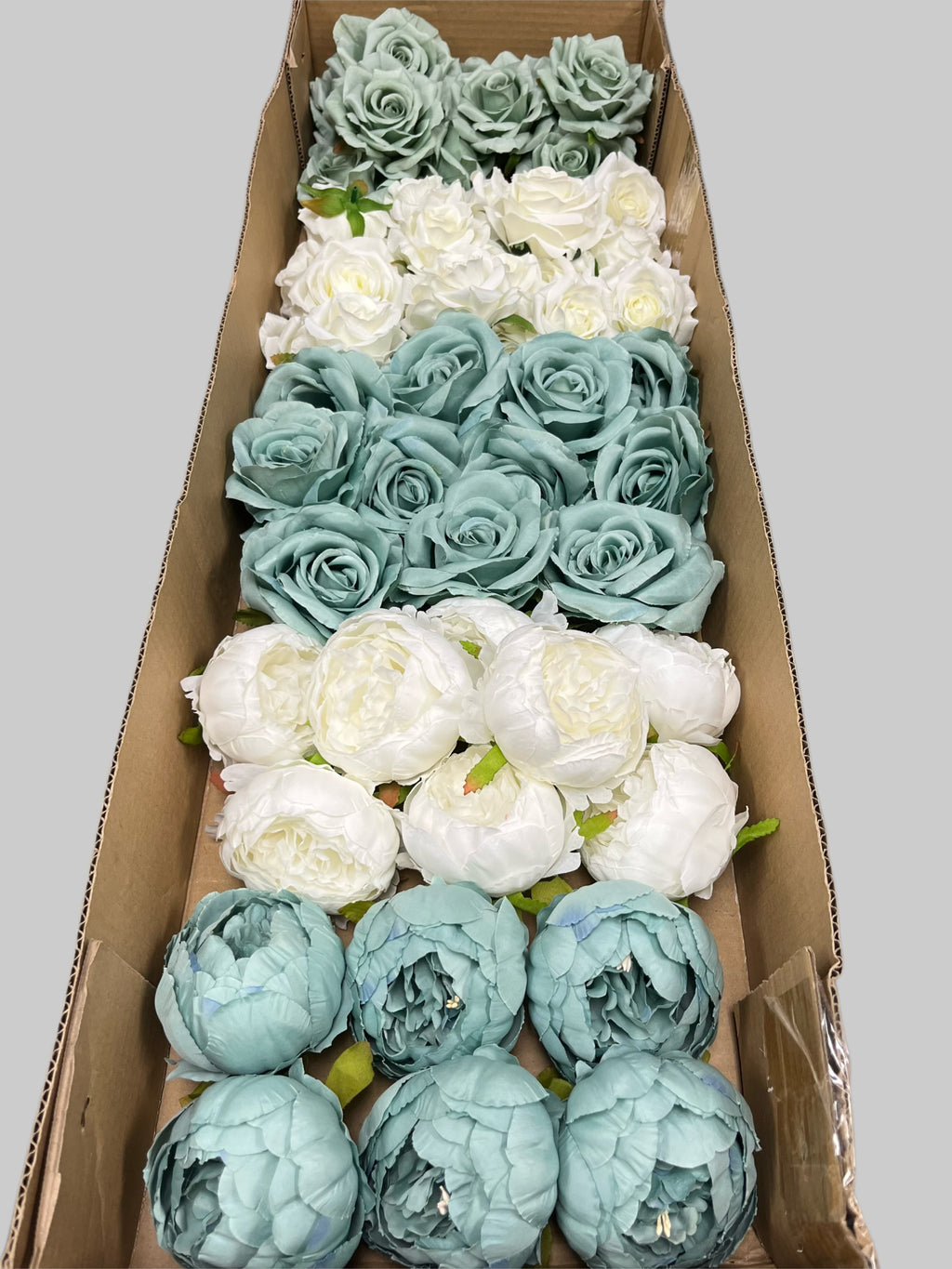 60/70 PCS Artificial Flower Heads (LS10), Mixed Color for DIY Wedding Bouquets, Centerpieces & Event Decor