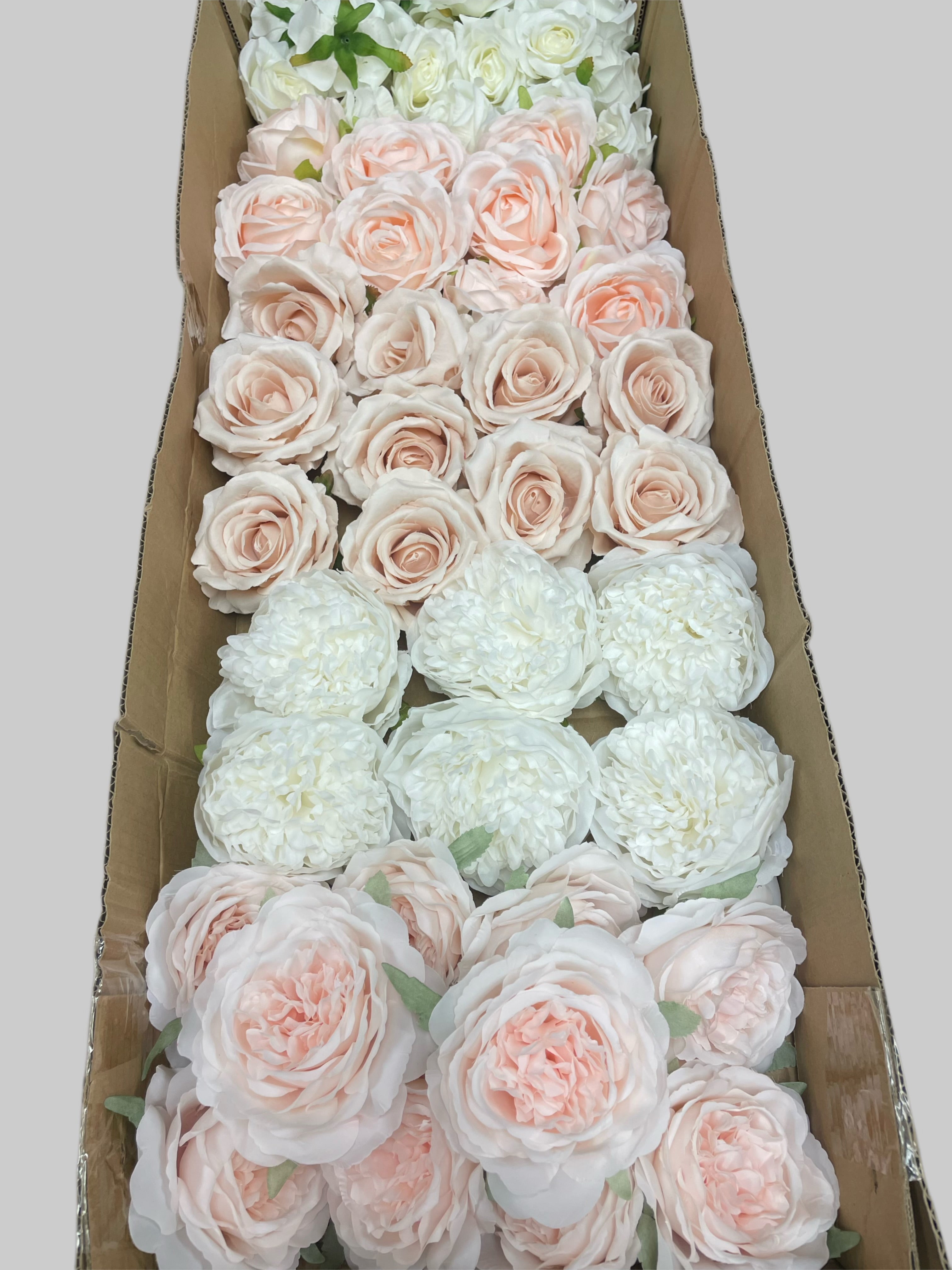 60/70 PCS Artificial Flower Heads(MS2) – Mixed Colors for Wedding & DIY Decor