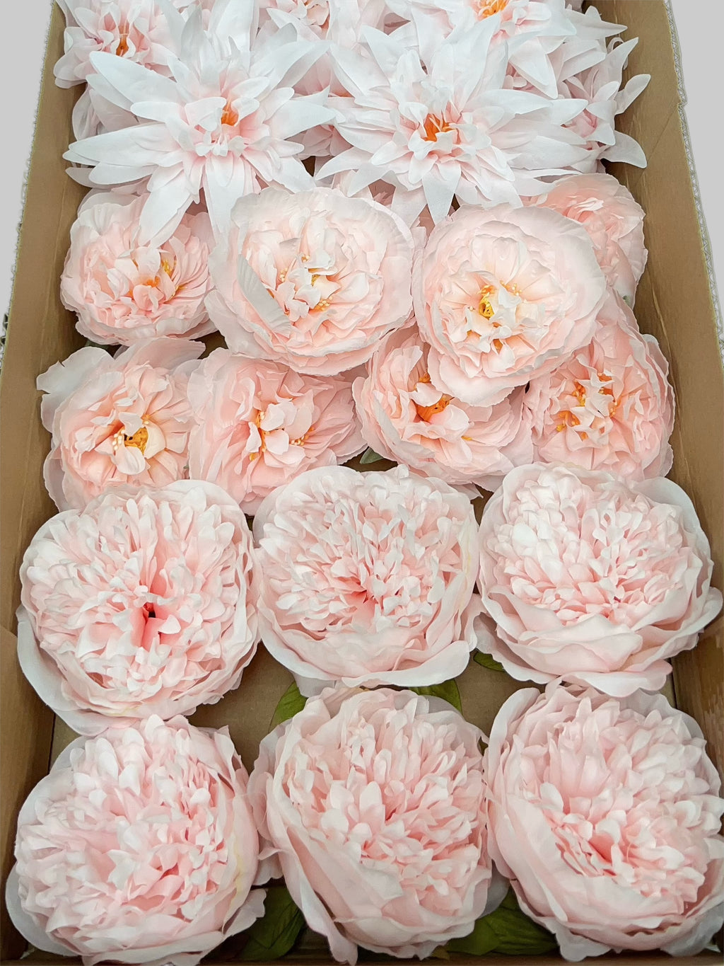 60/70 PCS Artificial Flower Heads (CS3AE), Mixed Colors for Wedding & DIY Decor