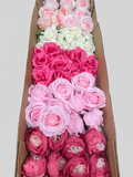 50/60 PCS Artificial Flower Heads (AS1BC1), Mixed Colors for Wedding & DIY Decor