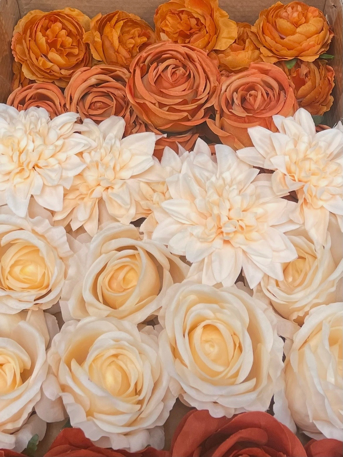 50/60 PCS Artificial Flower Heads(FS2), Mixed Colors for Wedding & DIY Decor