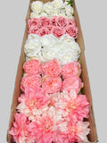 60/70 PCS Artificial Flower Heads (PS4), Mixed Colors for Wedding & DIY Decor