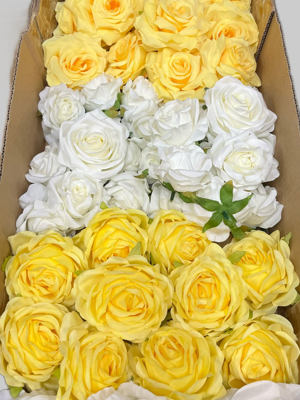 60/70 PCS Artificial Flower Heads (YS4CE), Mixed Colors for Wedding & DIY Decor