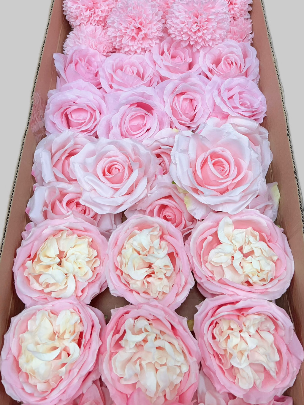 60/70 PCS Artificial Flower Heads (HS7), Mixed Colors for Wedding & DIY Decor