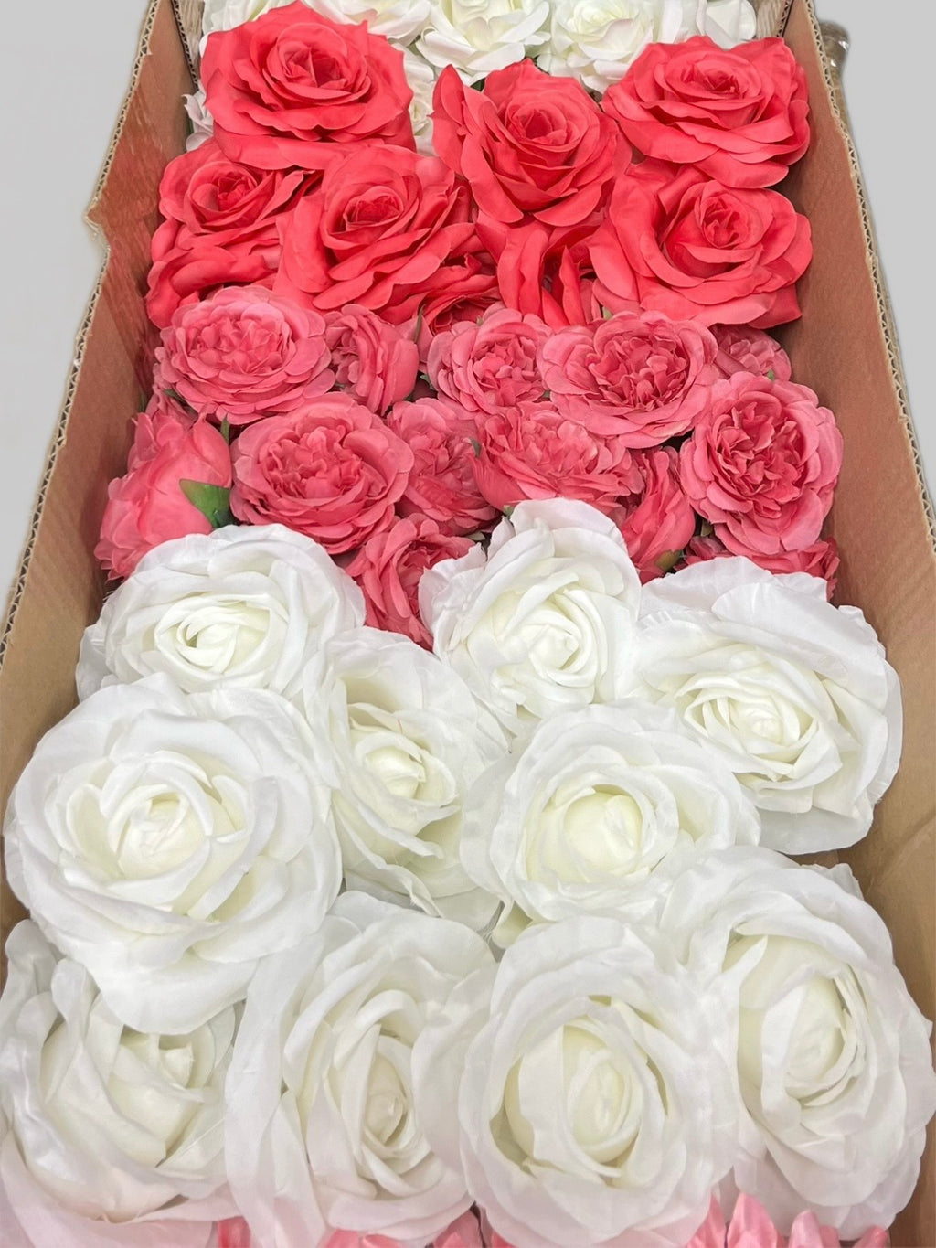 60/70 PCS Artificial Flower Heads (AS11), Mixed Colors for Wedding & DIY Decor