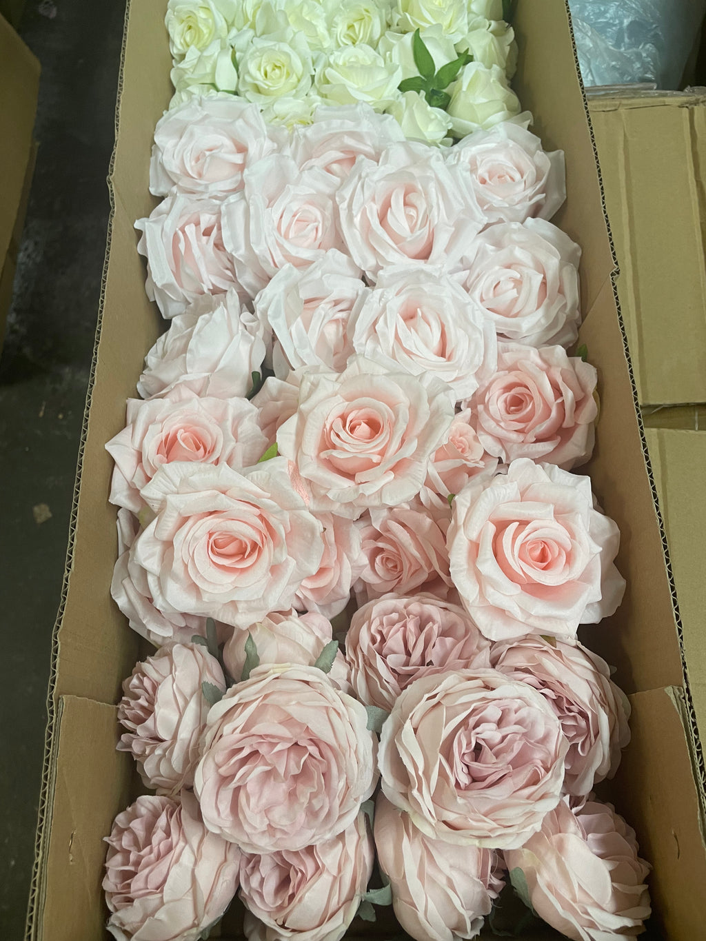60/70 PCS Artificial Flower Heads(BS1) – Mixed Colors for Wedding & DIY Decor